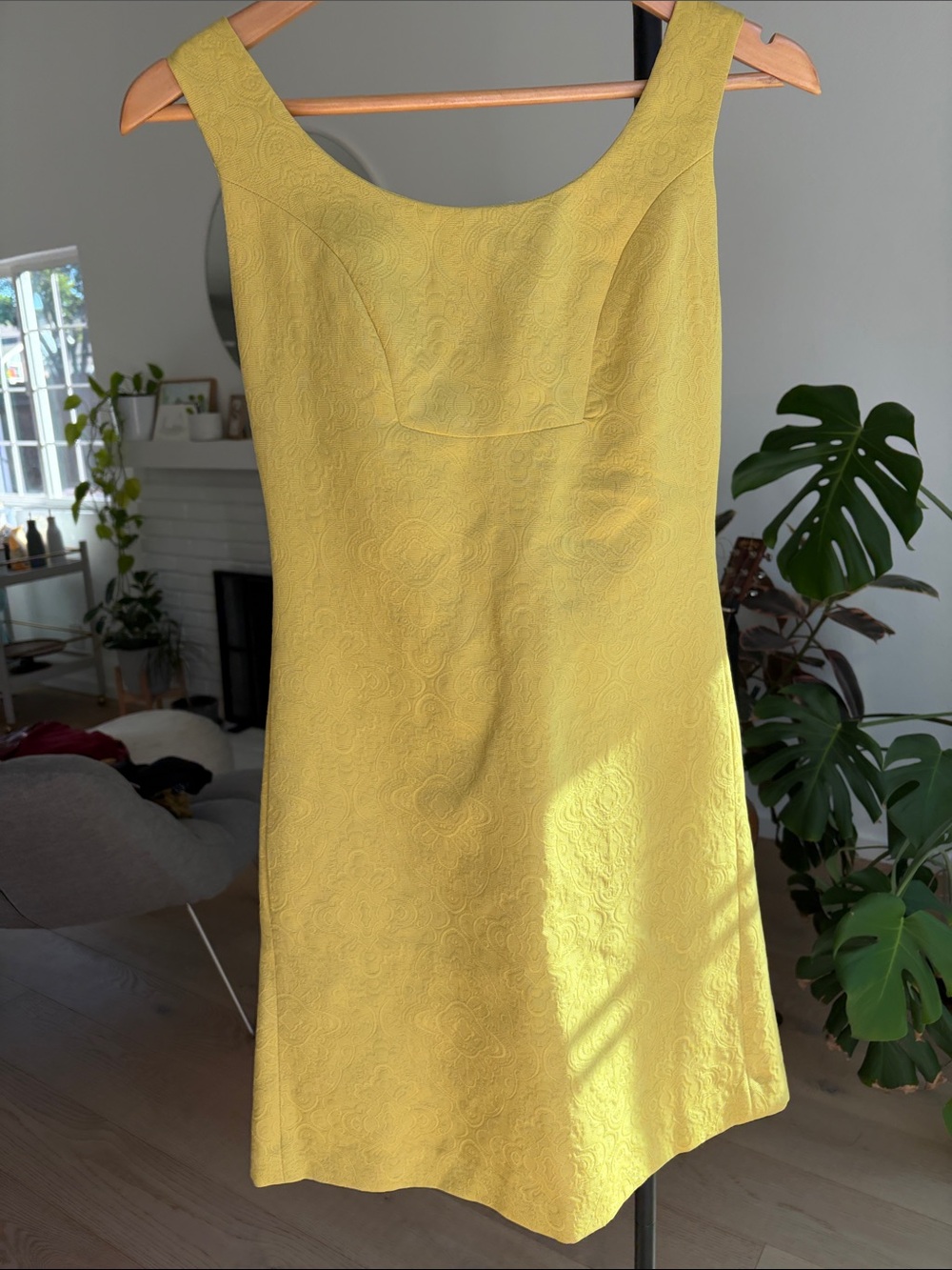 Anthropologie Yellow Dress – Vintage-Inspired with Unique Back Detail